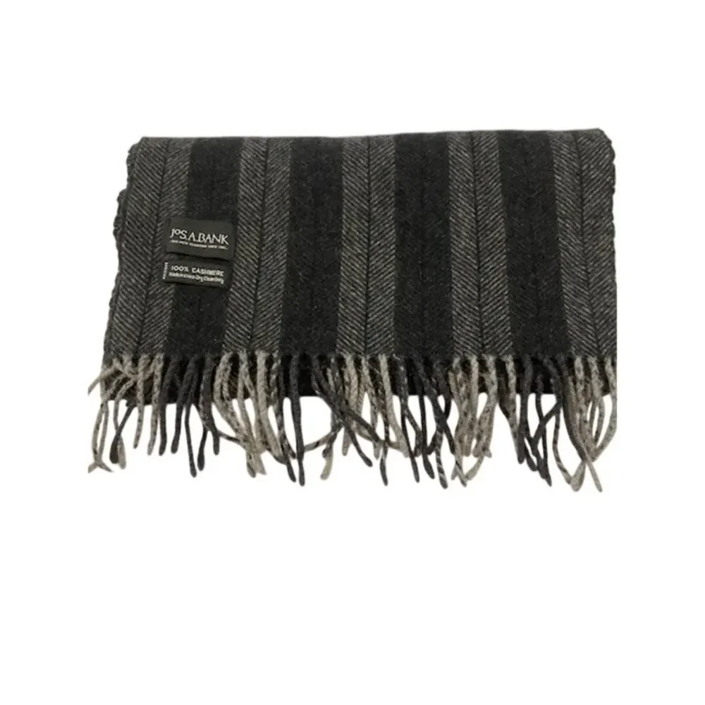 Jos. A. Bank-100% Cashmere Men's Herringbone Stripe Pattern